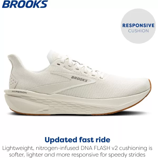 Brooks Womens Hyperion 2 Neutral Running ShoeOnyxPrimerCoconut