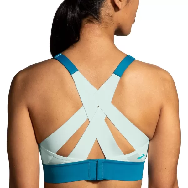 Brooks Womens Interlace Sports Bra for High Impact Running Workouts ampamp Sports with Maximum SupportNile GreenLagoonLight Mint