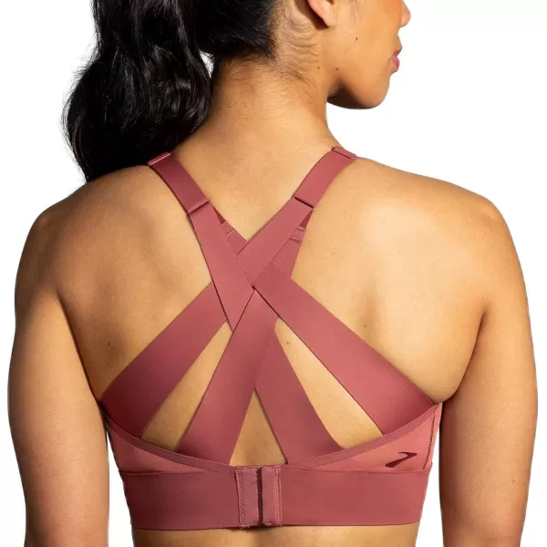 Brooks Womens Interlace Sports Bra for High Impact Running Workouts ampamp Sports with Maximum SupportTerracotta