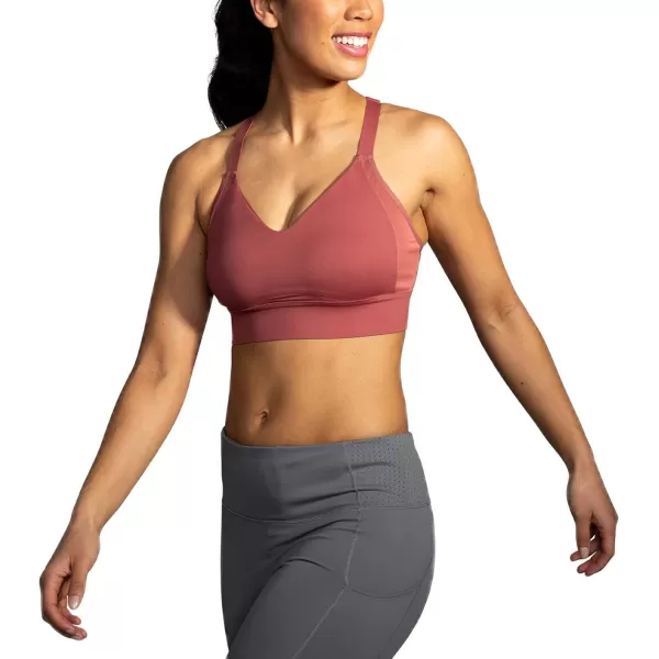 Brooks Womens Interlace Sports Bra for High Impact Running Workouts ampamp Sports with Maximum SupportTerracotta