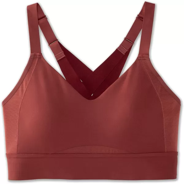 Brooks Womens Interlace Sports Bra for High Impact Running Workouts ampamp Sports with Maximum SupportTerracotta