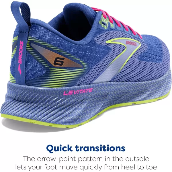Brooks Womens Levitate 6 Neutral Running ShoePurplePink
