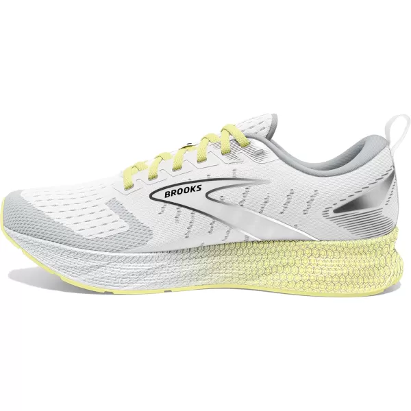 Brooks Womens Levitate 6 Neutral Running ShoeWhiteOysterYellow