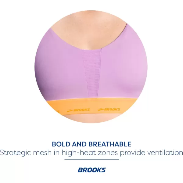 Brooks Womens Plunge 30 Sports Bra for Running Workouts ampamp SportsBright OrchidOrange Pop