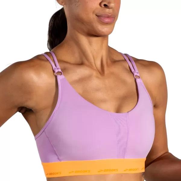 Brooks Womens Plunge 30 Sports Bra for Running Workouts ampamp SportsBright OrchidOrange Pop