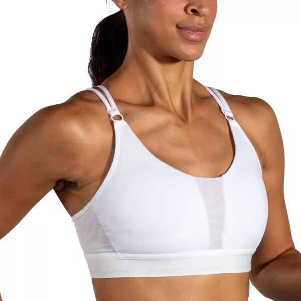 Brooks Womens Plunge 30 Sports Bra for Running Workouts ampamp SportsWhite