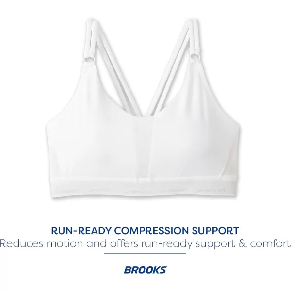Brooks Womens Plunge 30 Sports Bra for Running Workouts ampamp SportsWhite