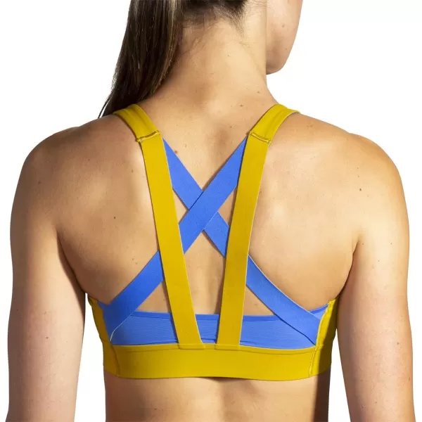 Brooks Womens Plunge Sports Bra for Running Workouts ampamp SportsGolden HourBluetiful