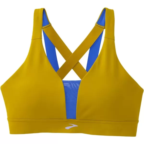 Brooks Womens Plunge Sports Bra for Running Workouts ampamp SportsGolden HourBluetiful