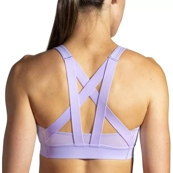 Brooks Womens Plunge Sports Bra for Running Workouts ampamp SportsViolet Dash