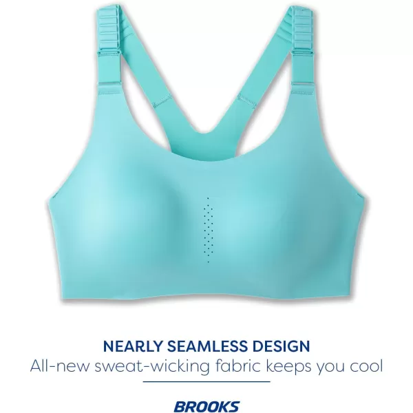 Brooks Womens Racerback 20 Sports Bra for High Impact Running Workouts ampamp Sports with Maximum SupportAqua