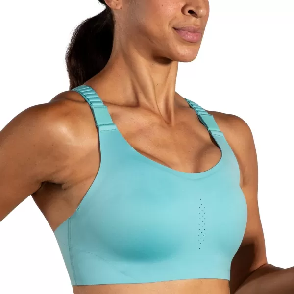 Brooks Womens Racerback 20 Sports Bra for High Impact Running Workouts ampamp Sports with Maximum SupportAqua