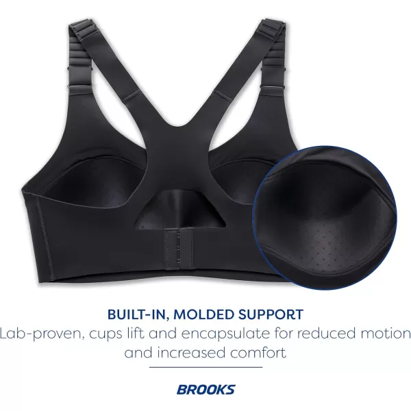 Brooks Womens Racerback 20 Sports Bra for High Impact Running Workouts ampamp Sports with Maximum SupportAsphalt