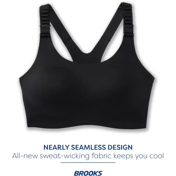 Brooks Womens Racerback 20 Sports Bra for High Impact Running Workouts ampamp Sports with Maximum SupportBlack