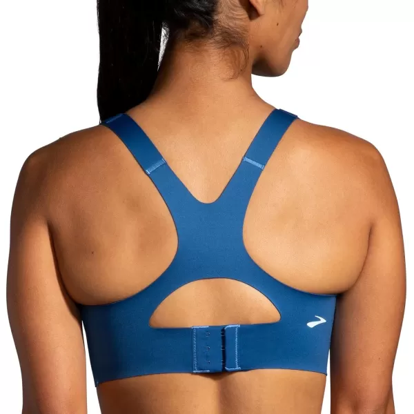 Brooks Womens Racerback 20 Sports Bra for High Impact Running Workouts ampamp Sports with Maximum SupportBlue AshNavy