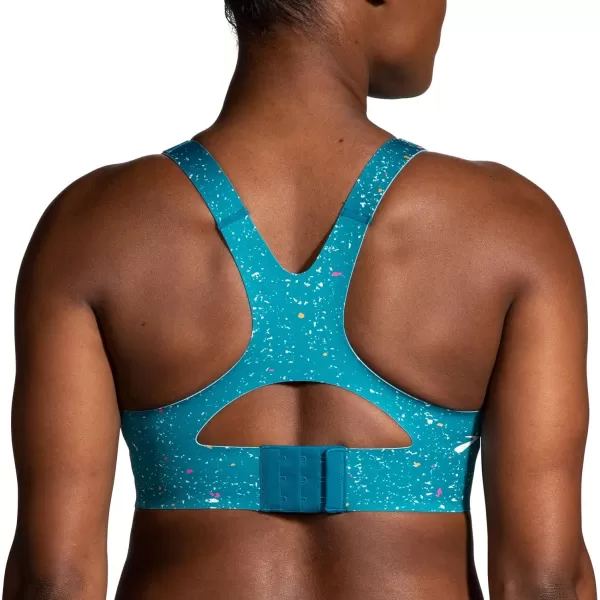 Brooks Womens Racerback 20 Sports Bra for High Impact Running Workouts ampamp Sports with Maximum SupportLagoon Speckle Print