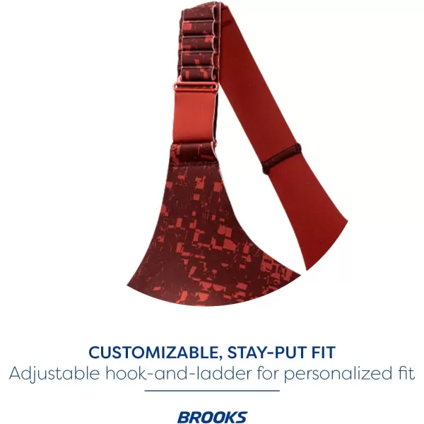 Brooks Womens Racerback 20 Sports Bra for High Impact Running Workouts ampamp Sports with Maximum SupportRr Glitch PrintCopper