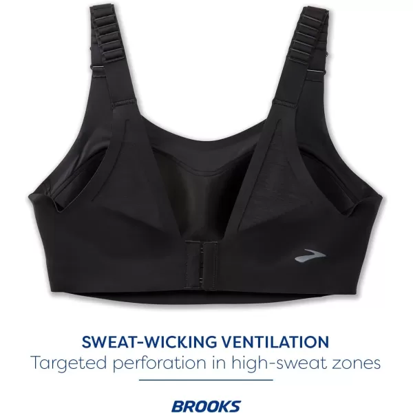 Brooks Womens Scoopback 20 Sports Bra for High Impact Running Workouts ampamp Sports with Maximum SupportBlack