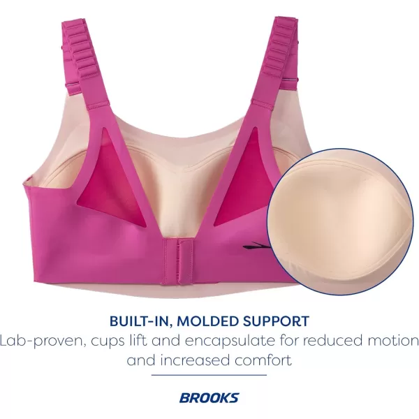 Brooks Womens Scoopback 20 Sports Bra for High Impact Running Workouts ampamp Sports with Maximum SupportFrosted MauveMauve