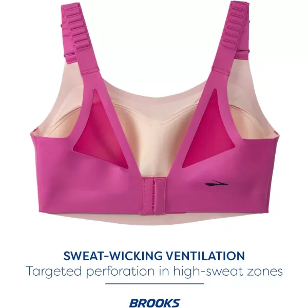 Brooks Womens Scoopback 20 Sports Bra for High Impact Running Workouts ampamp Sports with Maximum SupportFrosted MauveMauve