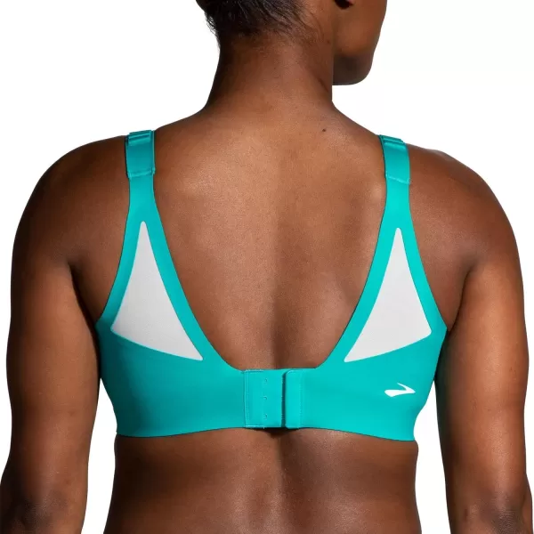 Brooks Womens Scoopback 20 Sports Bra for High Impact Running Workouts ampamp Sports with Maximum SupportNile GreenLight Mint