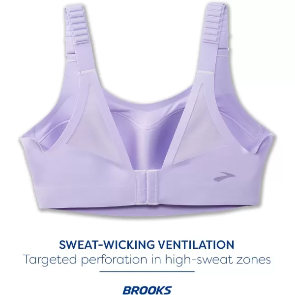 Brooks Womens Scoopback 20 Sports Bra for High Impact Running Workouts ampamp Sports with Maximum SupportViolet Dash