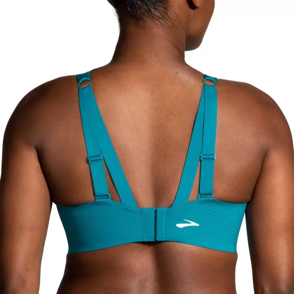Brooks Womens Underwire Sports Bra for High Impact Running Workouts ampamp Sports with Maximum SupportLagoon