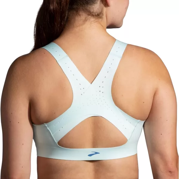 Brooks Womens Zip 20 Sports Bra for Running Workouts ampamp SportsIce BlueVivid Teal