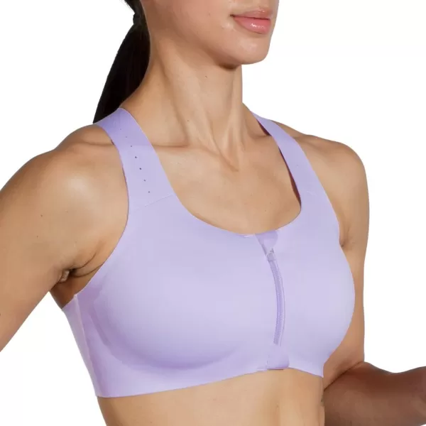 Brooks Womens Zip 20 Sports Bra for Running Workouts ampamp SportsViolet Dash