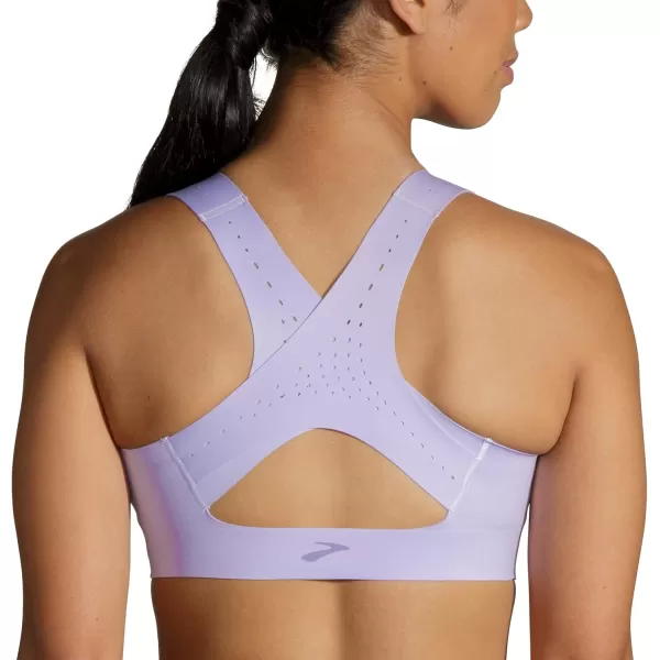 Brooks Womens Zip 20 Sports Bra for Running Workouts ampamp SportsViolet Dash