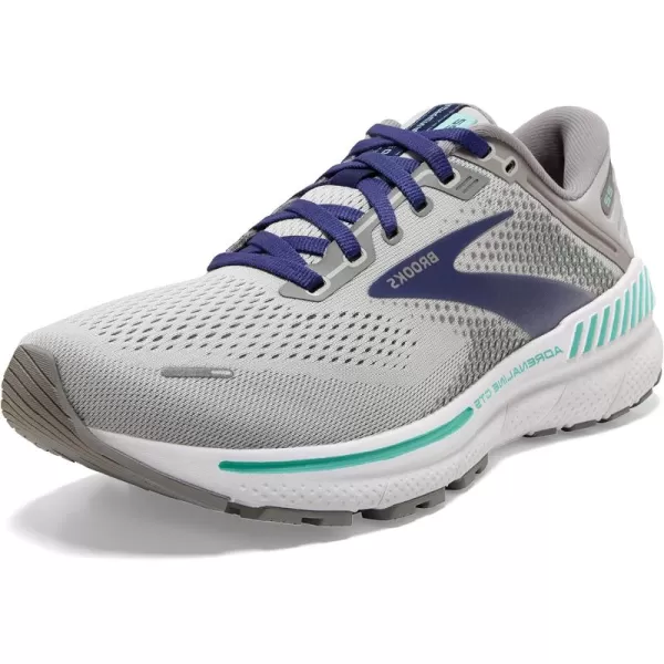 Brooks Womens Adrenaline GTS 22 Supportive Running ShoeAlloyBlueGreen