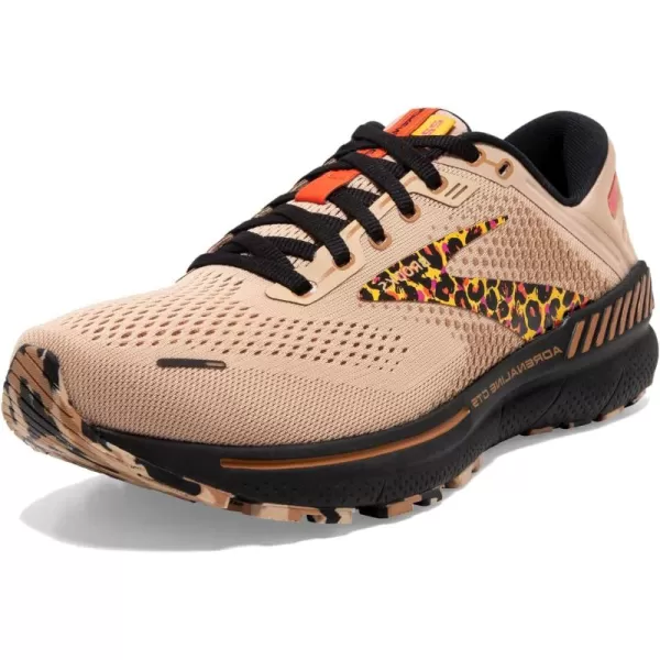 Brooks Womens Adrenaline GTS 22 Supportive Running ShoeGingerBlackCitrus