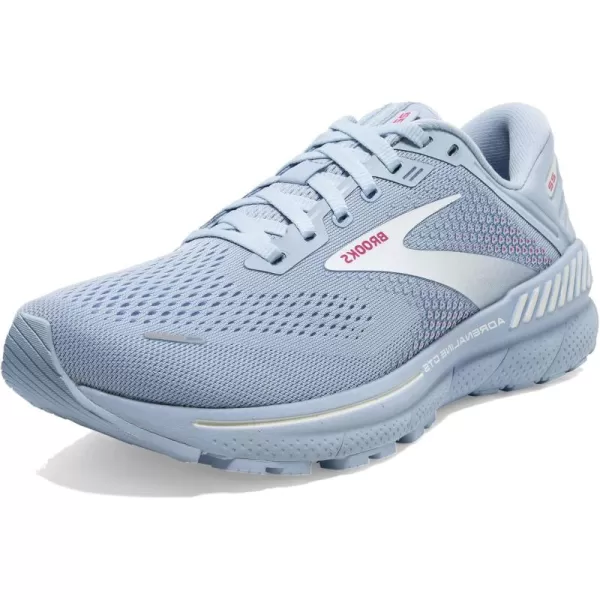 Brooks Womens Adrenaline GTS 22 Supportive Running ShoeKentucky BlueWhiteRose
