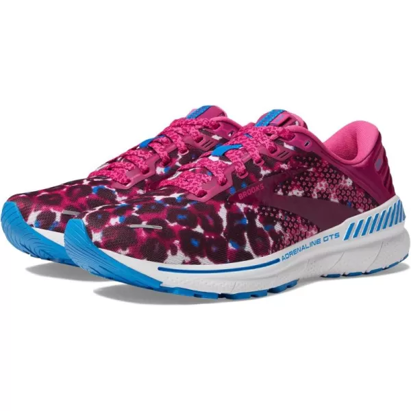 Brooks Womens Adrenaline GTS 22 Supportive Running ShoeMagentaWhiteRaspberry