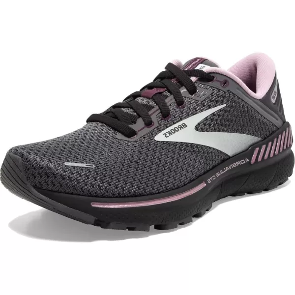 Brooks Womens Adrenaline GTS 22 Supportive Running ShoePearlBlackMetallic