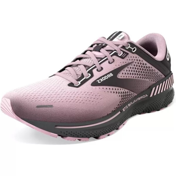 Brooks Womens Adrenaline GTS 22 Supportive Running ShoePinkBlackened Pearl