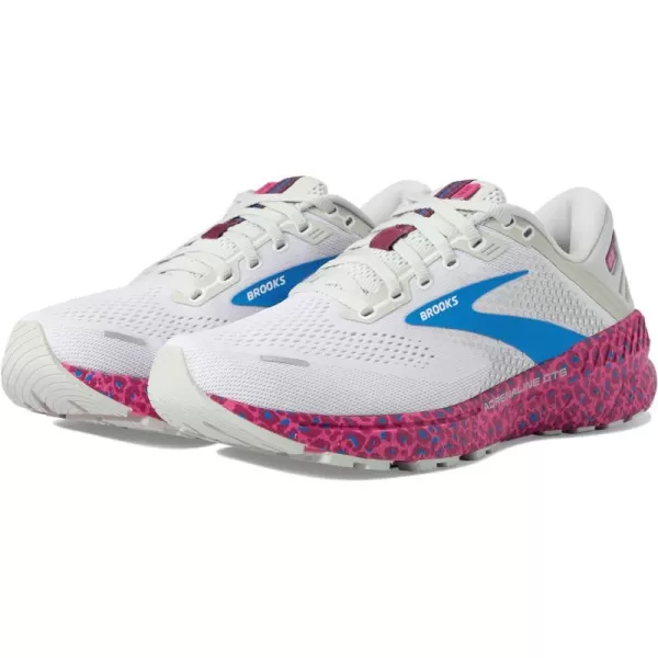 Brooks Womens Adrenaline GTS 22 Supportive Running ShoeWhiteOysterBrilliant