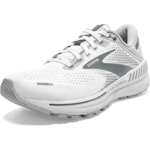 Brooks Womens Adrenaline GTS 22 Supportive Running ShoeWhiteOysterPrimer Grey