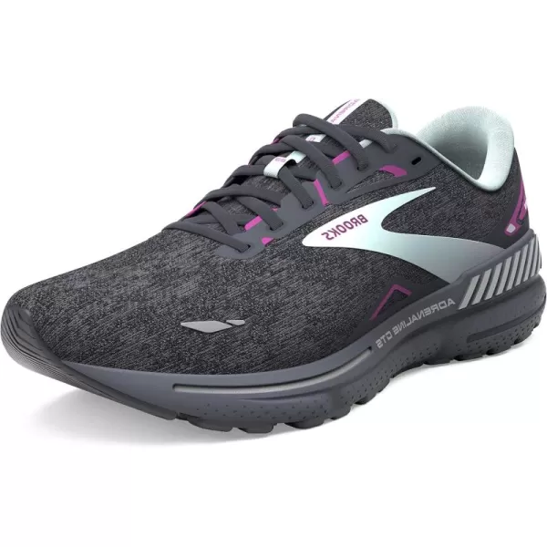 Brooks Womens Adrenaline GTS 23 Supportive Running ShoeBlackLight BluePurple
