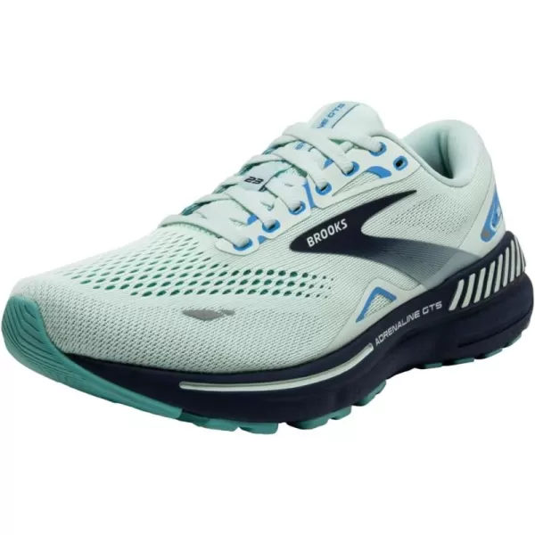 Brooks Womens Adrenaline GTS 23 Supportive Running ShoeBlue GlassNile BlueMarina