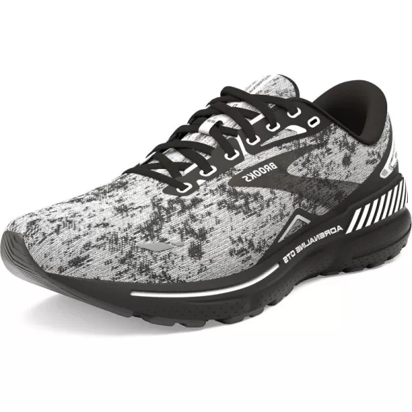 Brooks Womens Adrenaline GTS 23 Supportive Running ShoeWhiteGreyBlack