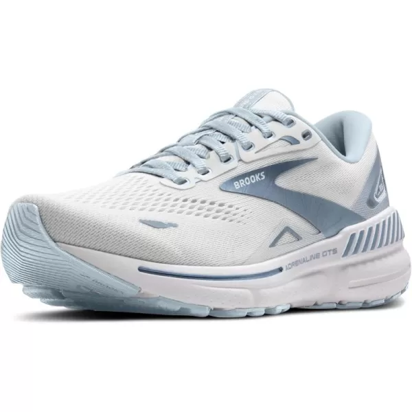 Brooks Womens Adrenaline GTS 23 Supportive Running ShoeWhiteIllusion Blue