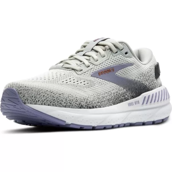 Brooks Womens Ariel GTS 24 Supportive Running ampamp Walking ShoeMercuryEbonySweet Lavender