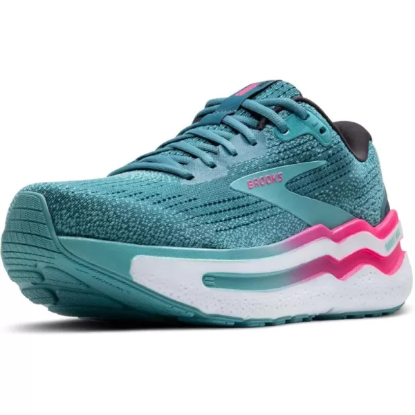Brooks Womens Ghost Max 2 Neutral Running ampamp Walking ShoeStorm BlueKnockout PinkAqua