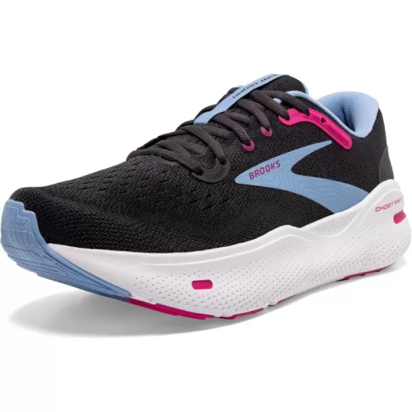 Brooks Womens Ghost Max Cushion Neutral Running ampamp Walking ShoeEbonyOpen AirLilac Rose