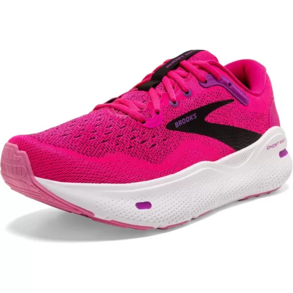 Brooks Womens Ghost Max Cushion Neutral Running ampamp Walking ShoePink GloPurpleBlack