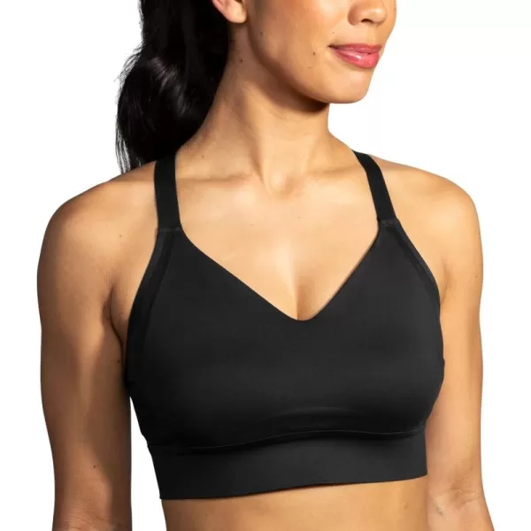 Brooks Womens Interlace Sports Bra for High Impact Running Workouts ampamp Sports with Maximum SupportBlack