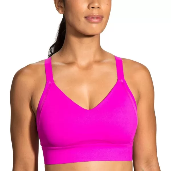 Brooks Womens Interlace Sports Bra for High Impact Running Workouts ampamp Sports with Maximum SupportMagentaHeliotrope