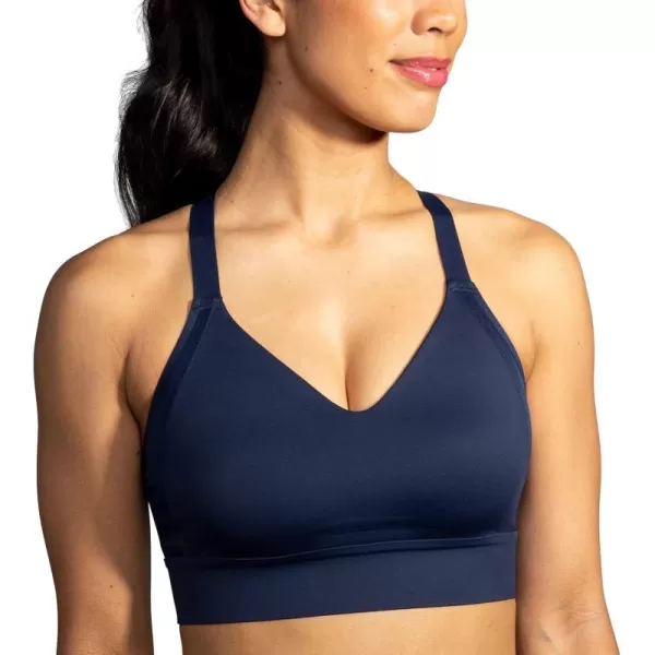 Brooks Womens Interlace Sports Bra for High Impact Running Workouts ampamp Sports with Maximum SupportNavy