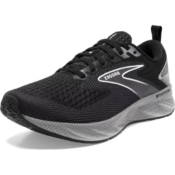 Brooks Womens Levitate 6 Neutral Running ShoeBlackBlackened PearlWhite